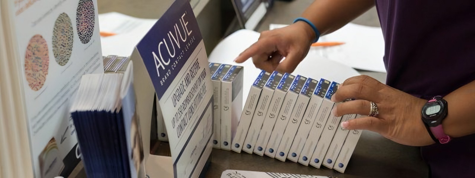 boxes of contact lenses in Houston, TX,