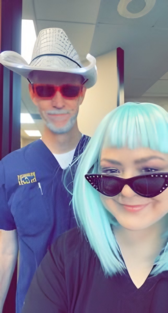 Doc and Ash wearing prescription sunglasses in Houston Texas