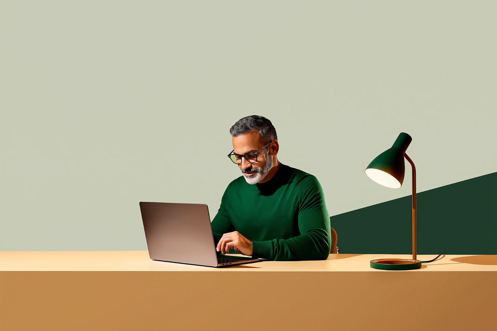 Eyeglasses with anti-reflective lenses: no glare from the laptop screen